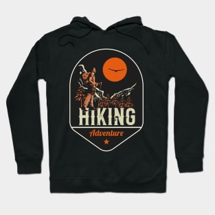 Hiking adventure wild retro exploring Hoodie